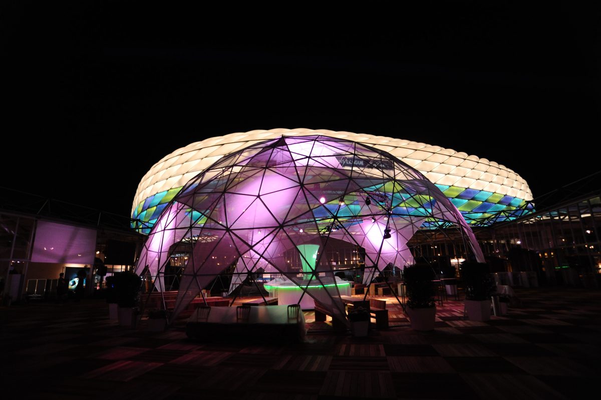 custom outdoor structure tent football event