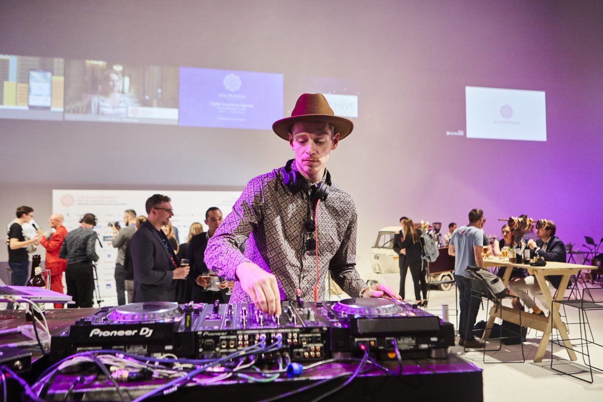 DJ performing at a conference