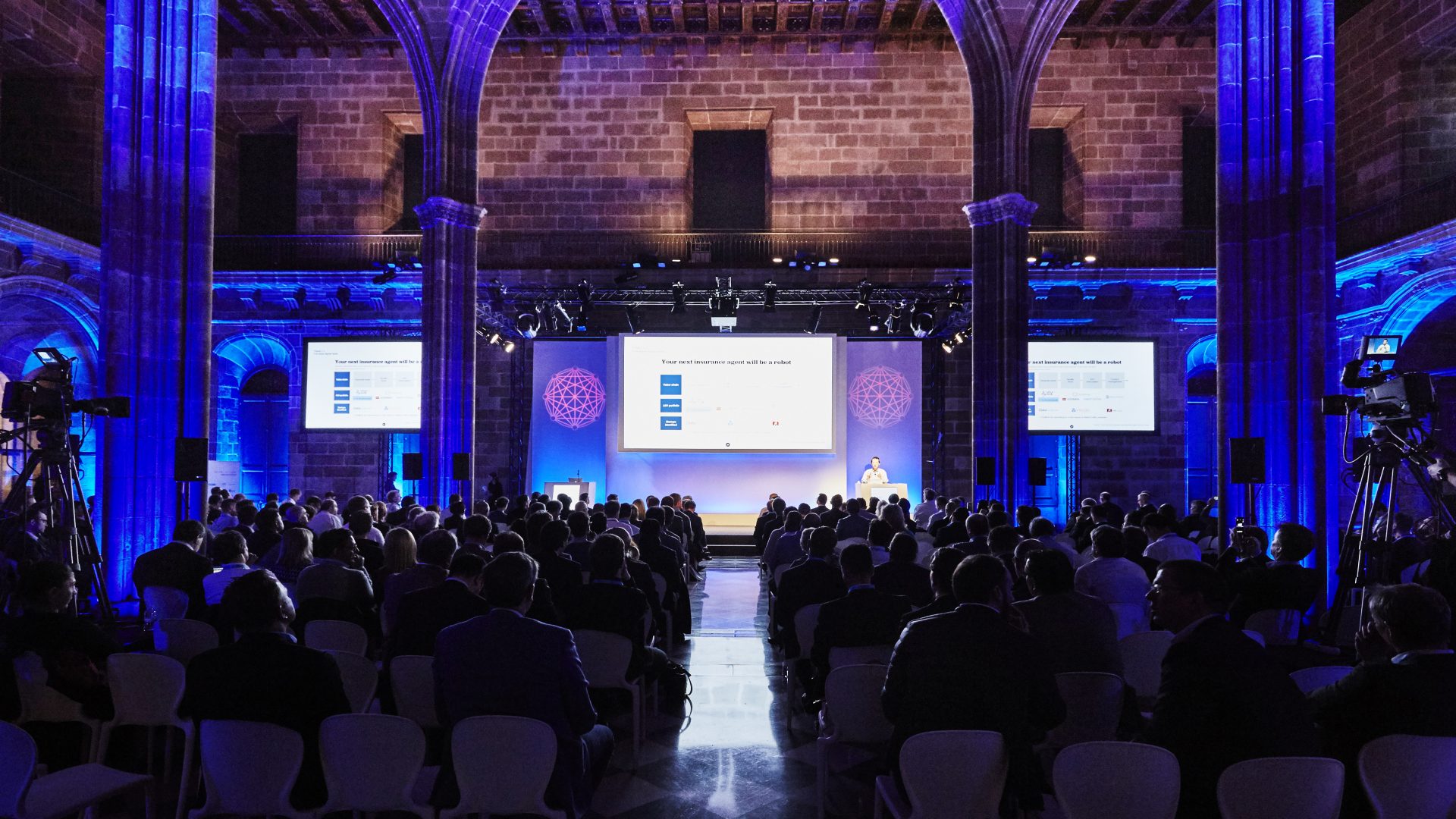 Corporate presentation in historical venue in Barcelona