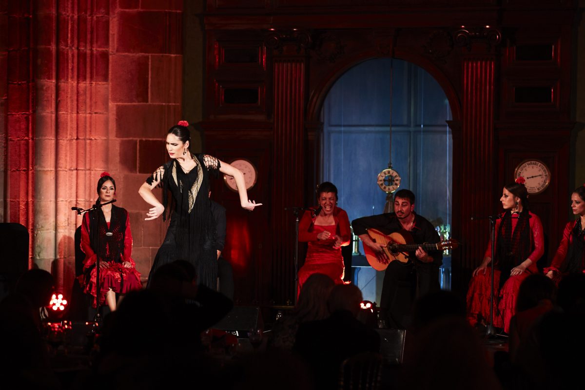 Flamenco show during a corporate event in Barcelona